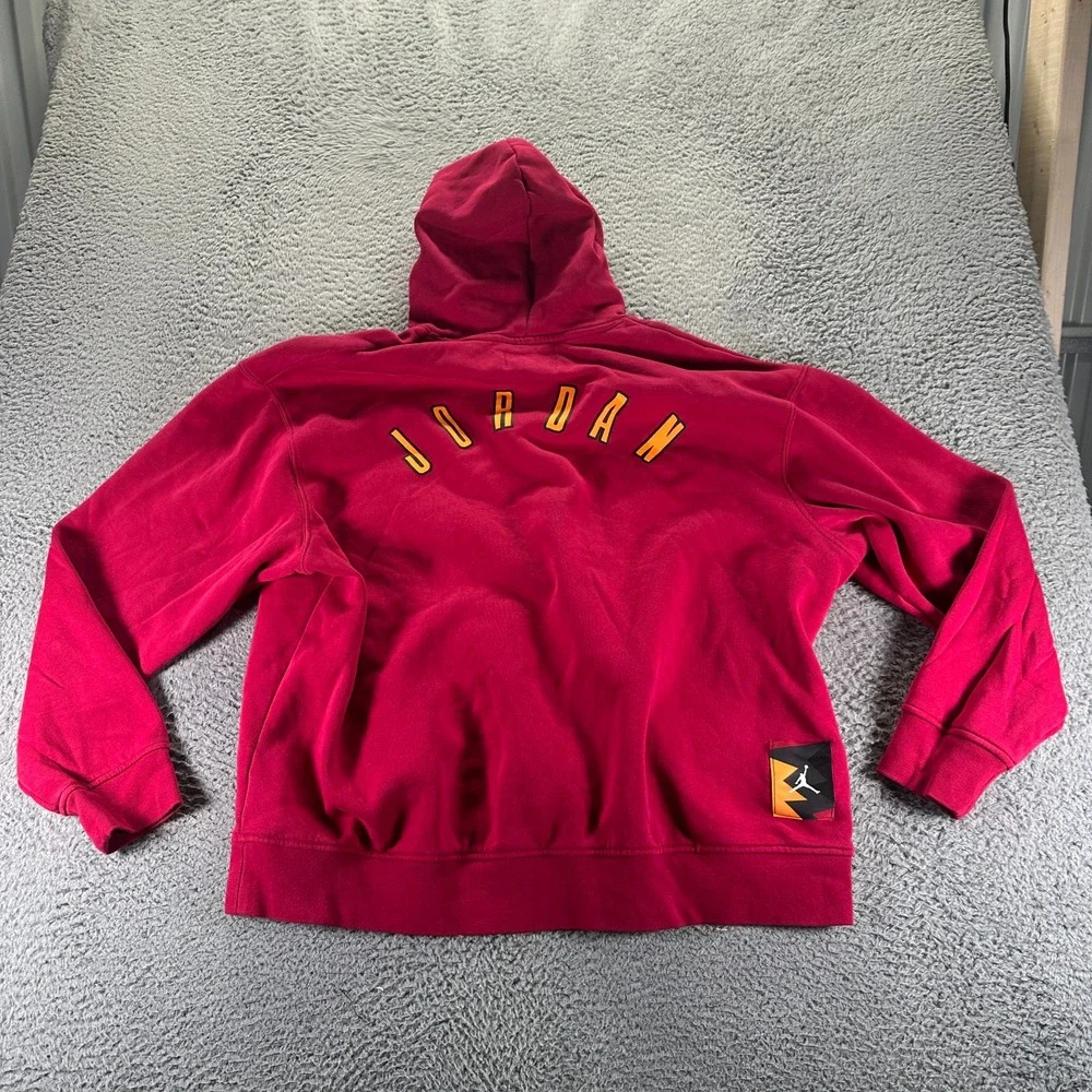 VTG Air Jordan Flight MVP 2 Piece Men XXL Red Cotton Fleece Tracksuit Activewear